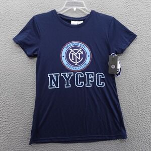NYCFC Concepts Sport Womens Medium Soccer TShirt Short Sleeve‎ Blue NYT